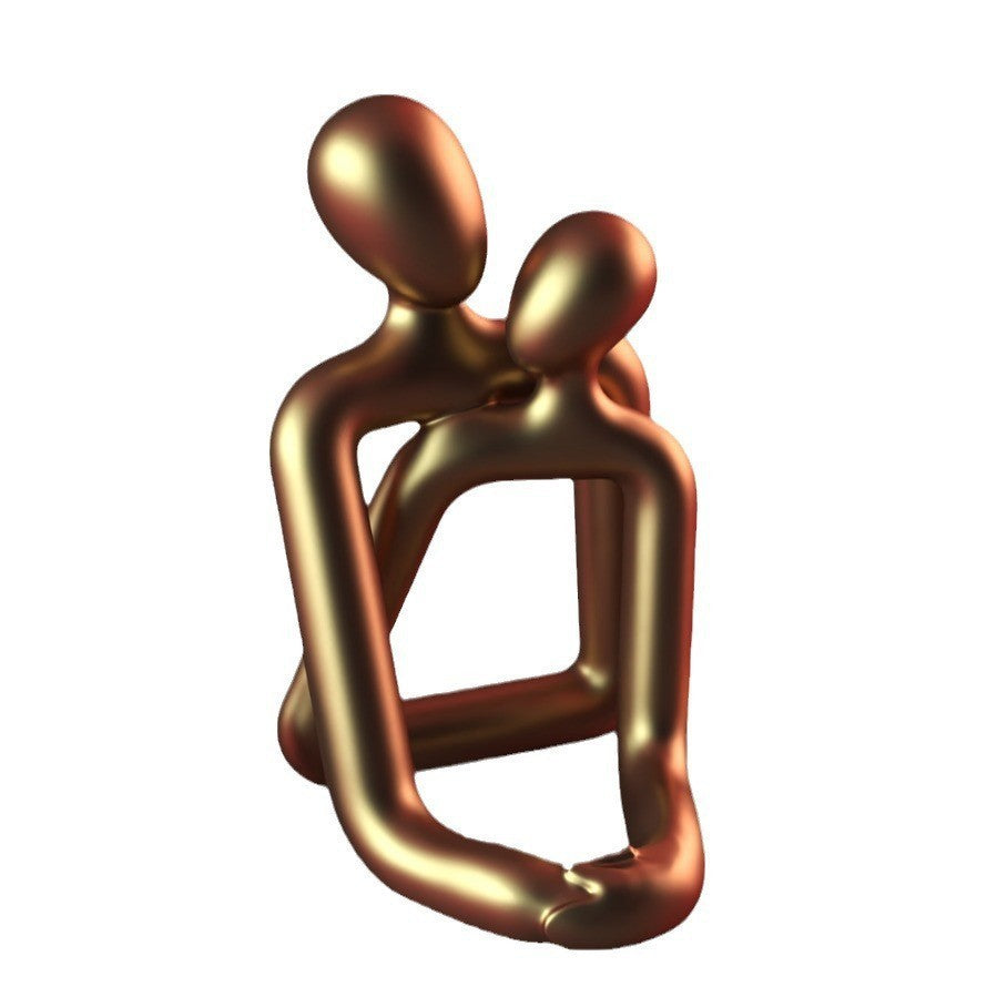 Loving Couple Resin Statue – Elegant Home and Office Decor