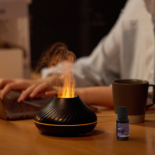Relaxing Flame Aroma Experience with Ambient Mood Light