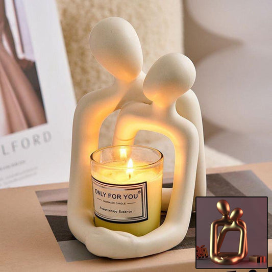 Loving Couple Resin Statue – Elegant Home and Office Decor