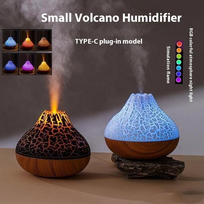 Volcano Aroma Diffuser – Silent Fog & Ambient Lighting