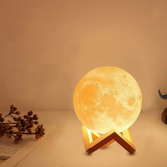 Dreamy 3D Moon Lamp – Night Light for Special Moments