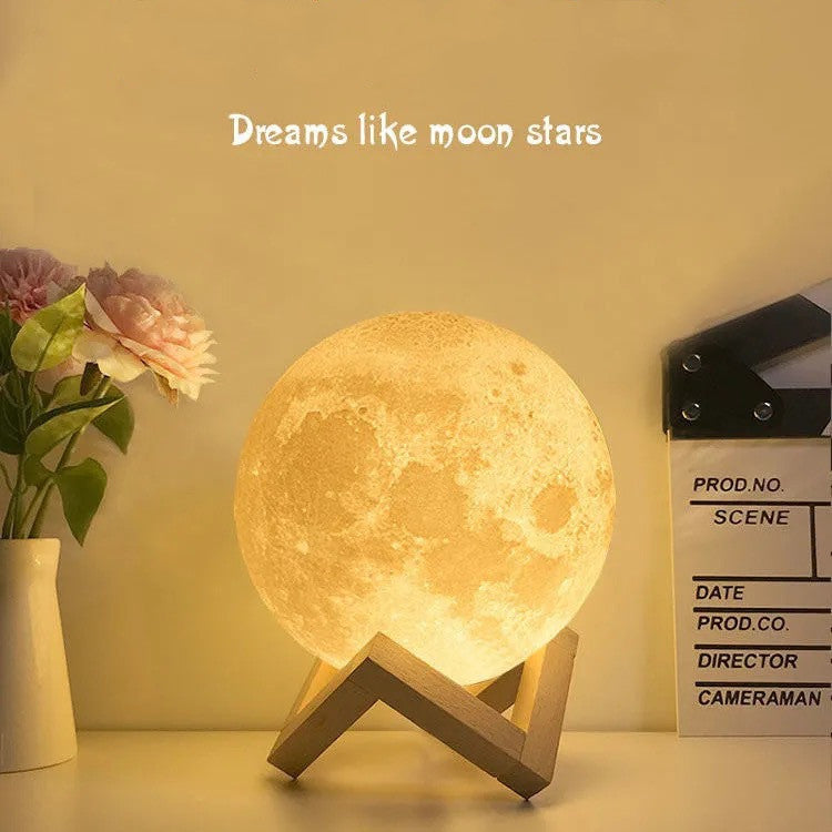 Dreamy 3D Moon Lamp – Night Light for Special Moments